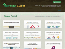 Tablet Screenshot of guides.beanstalkapp.com