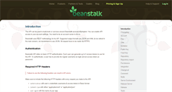 Desktop Screenshot of api.beanstalkapp.com