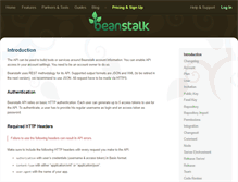 Tablet Screenshot of api.beanstalkapp.com